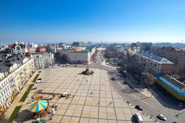 Vista da Praça de Santa Sofia em Kiev — Fotografia de Stock