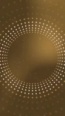 Pürüzsüz renk geçişleriyle parlayan noktalı bir tünel içeren dikey bir animasyon kırmızı, yeşil, altın, mor, mavi ve turkuaz canlı, sonsuz bir koridor etkisi yaratır..