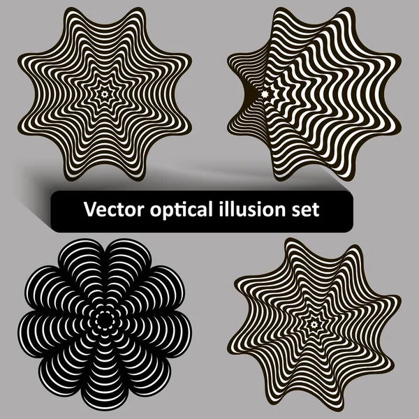 ベクトル光学錯覚セット — ストックベクタ