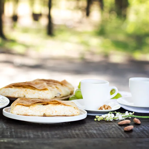 Torta di formaggio, strudel con formaggio — Foto Stock