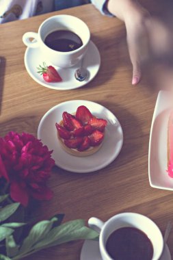 Bir fincan espresso kahve.