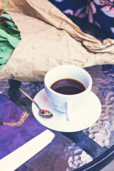 Kopje espresso koffie — Stockfoto