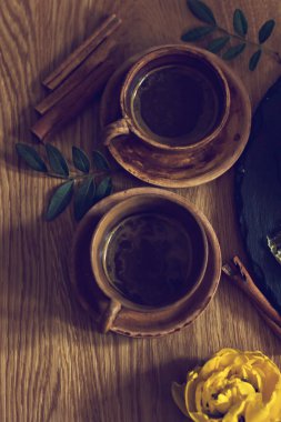 Bir fincan espresso kahve.