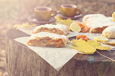 Meyveli turta elmalı, kabak