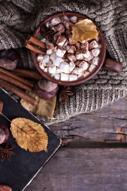 Şekerlemeli sıcak kakao.