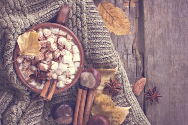 Şekerlemeli sıcak kakao.