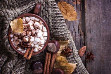 Şekerlemeli sıcak kakao.