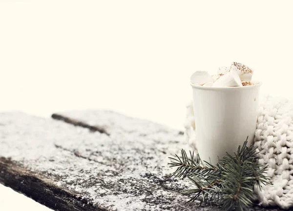 Heißer Kakao mit Marshmallows — Stockfoto