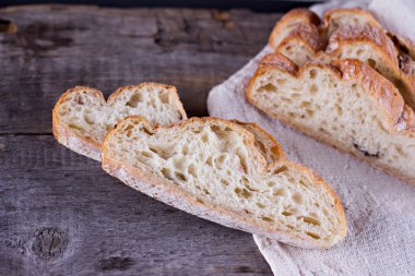ciabatta, taze ekmek, taze ciabatta masada.