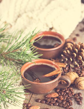 Kahve, Noel natürmort.