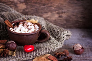 Şekerlemeli sıcak kakao.