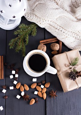 Kahve, Noel natürmort.