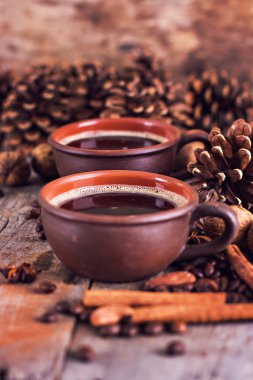 Kahve, Noel natürmort.