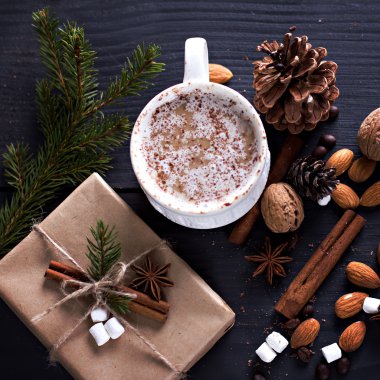 Kahve, Noel natürmort.