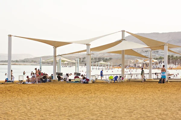 Mer Morte Israël 2019 Plage Sur Mer Morte Mer Morte — Photo