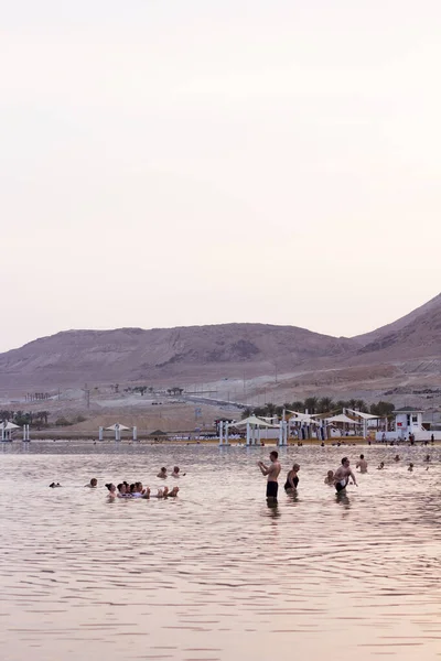 Mar Muerto Israel 2019 Playa Mar Muerto Mar Muerto Israel — Foto de Stock