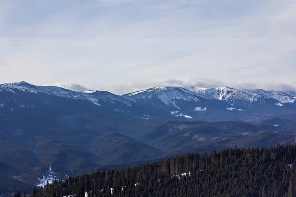 Montagnes Hiver Carpates Ukraine Station Ski Bukovel Panorama Une Station — Photo