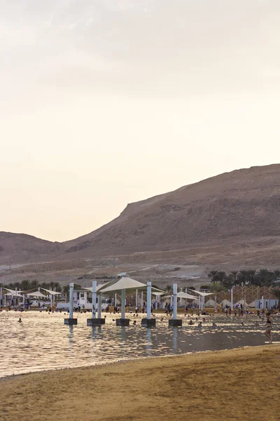 이스라엘 2019 죽음의 이스라엘 떠오른다 아름다운 아침에 바닷물 — 스톡 사진