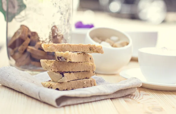 Kekse mit getrockneten Preiselbeeren — Stockfoto