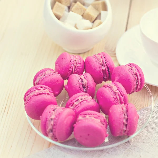 Färgglada traditionella franska Makarons — Stockfoto