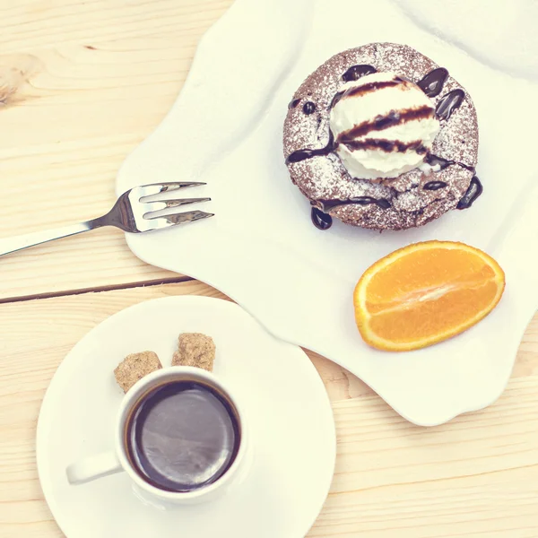 Pastel de chocolate fondant —  Fotos de Stock