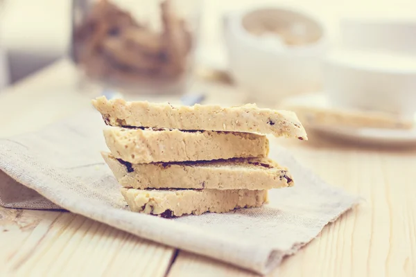 Biscotti  with dried cranberries — Stock Photo, Image