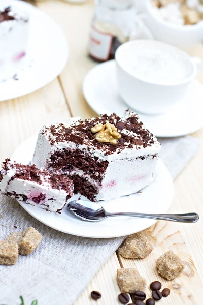 Läcker chokladkaka — Stockfoto