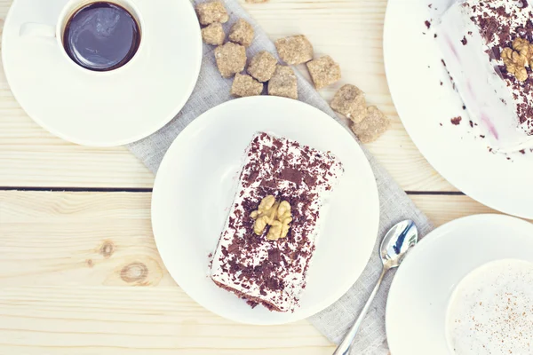 Heerlijke chocolade taart — Stockfoto