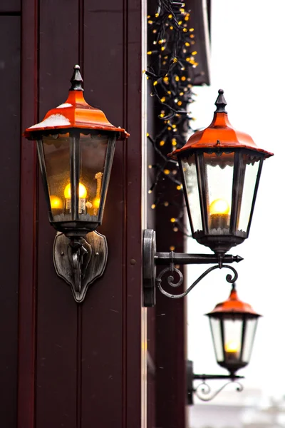 Lampadaire lumineux — Photo