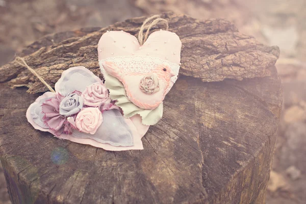 Hand-made hearts — Stock Photo, Image