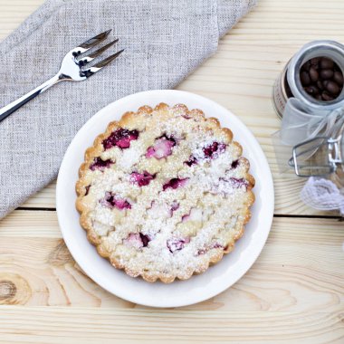 Kahve ile ev yapımı pasta