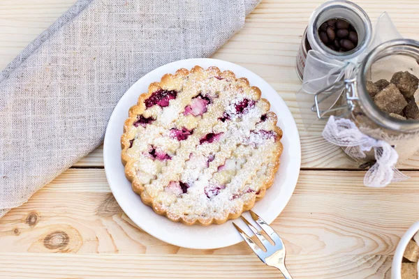 Tarta casera con café —  Fotos de Stock