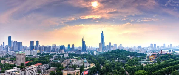 Panorama Kota Nanjing — Stok Foto