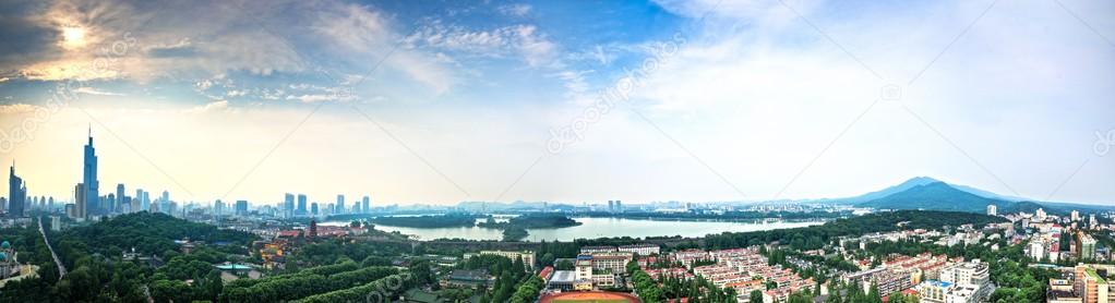 Skyline of Nanjing City