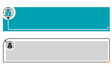 Küre ve Yöneticisi simgesi olan, metniniz için basit Banner