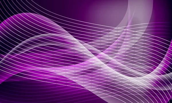 Vector púrpura fondo abstracto con líneas y ondas — Archivo Imágenes Vectoriales