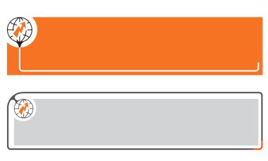 Küre ve flash ile metin için basit Banner