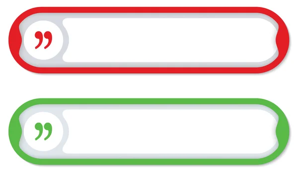 Cornici colorate per qualsiasi testo con virgoletta — Vettoriale Stock