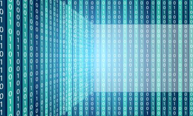 Vektör arka plan çizgileri ve dikey ikili kod