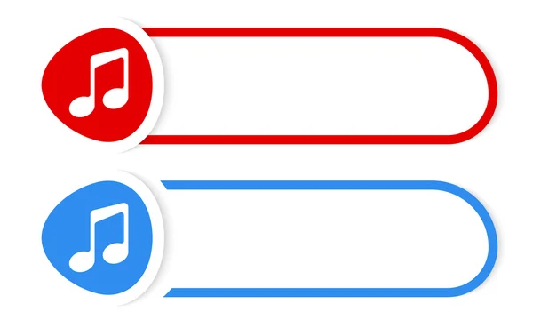 Vektor-Taste für Ihr Text- und Musiksymbol — Stockvektor