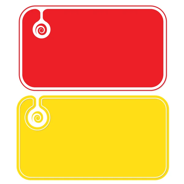 Farbige Visitenkarten mit Spirale — Stockvektor