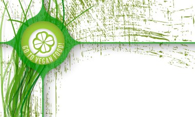 Kelimeler ile metni renk çerçeveye gider vegan gıda ve cl