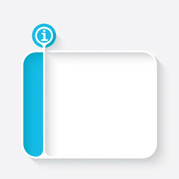 白色的文本框中为您的文本和信息的符号的 — 图库矢量图片