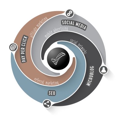 Basit vektör Infographic ve onay kutusunu