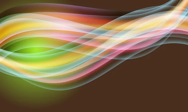 Vector abstracte achtergrond en regenboog vawes — Stockvector