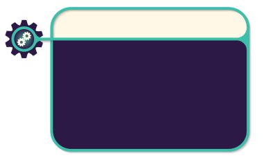 Vektör metin kutusu metin ve cogwheels için