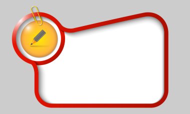 kalem ve kağıt ile herhangi bir metin için vektör metin kutusu