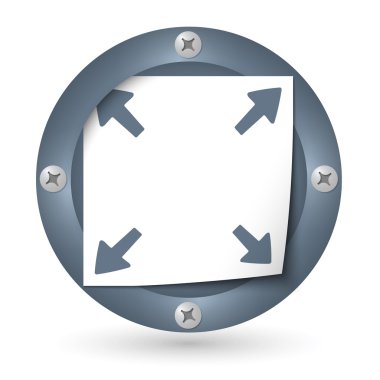 Kağıt ve yayla koyu soyut simgesi