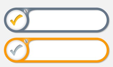 Vidalı ve onay kutusunu vektör düğmeleri