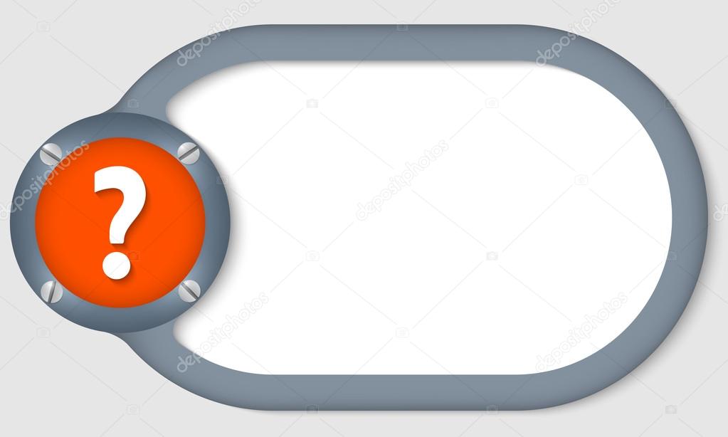 Circular text frame for any text with question mark